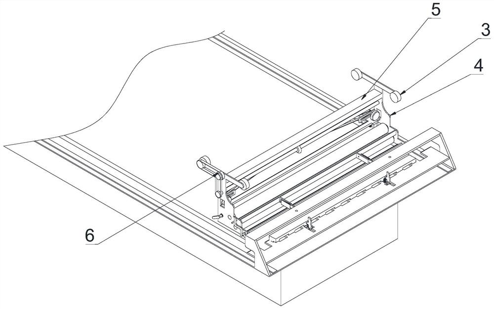 Anti-wrinkle rapid cloth paving device