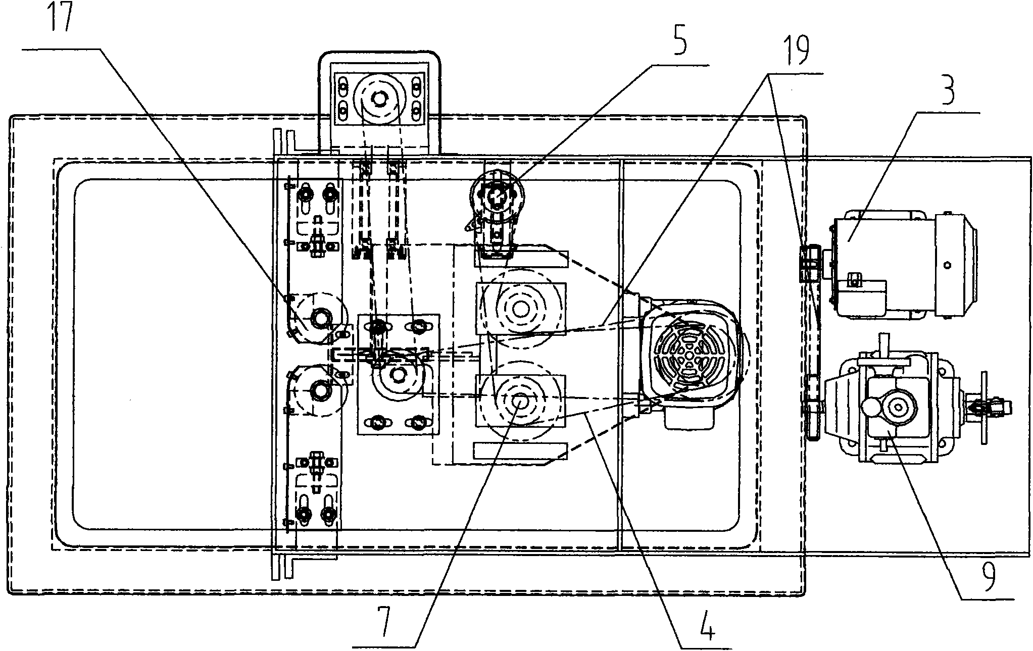 Automatic intestinal lavage machine for slaughtering animal