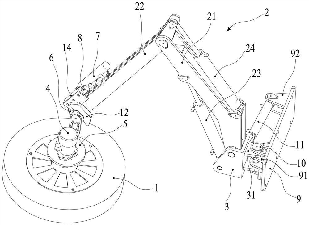 A multi-angle cleaning device