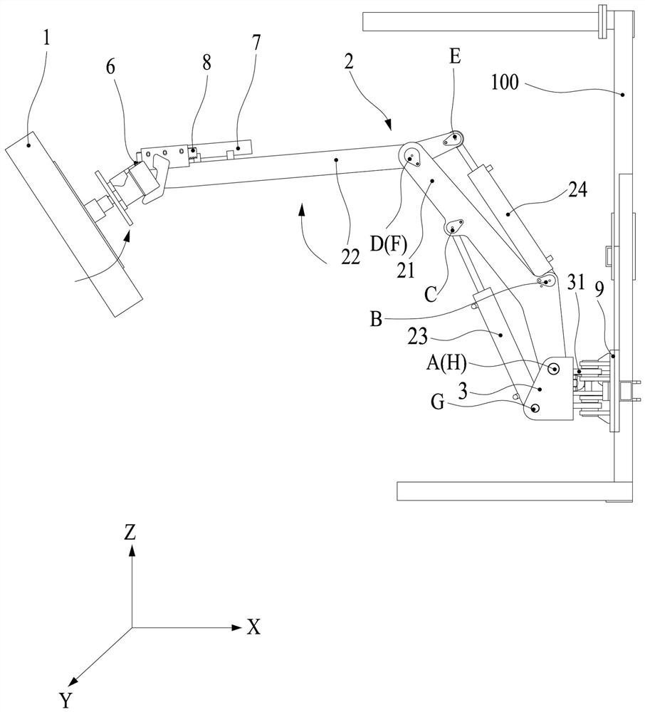 A multi-angle cleaning device