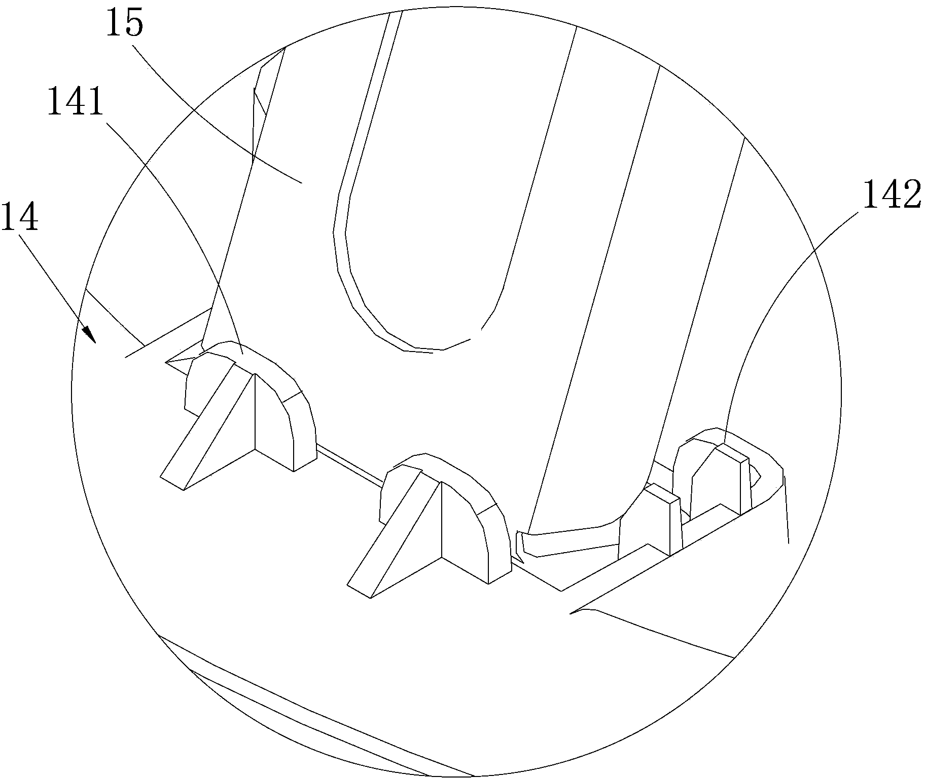 Anti-tipping floor type tank and air conditioner