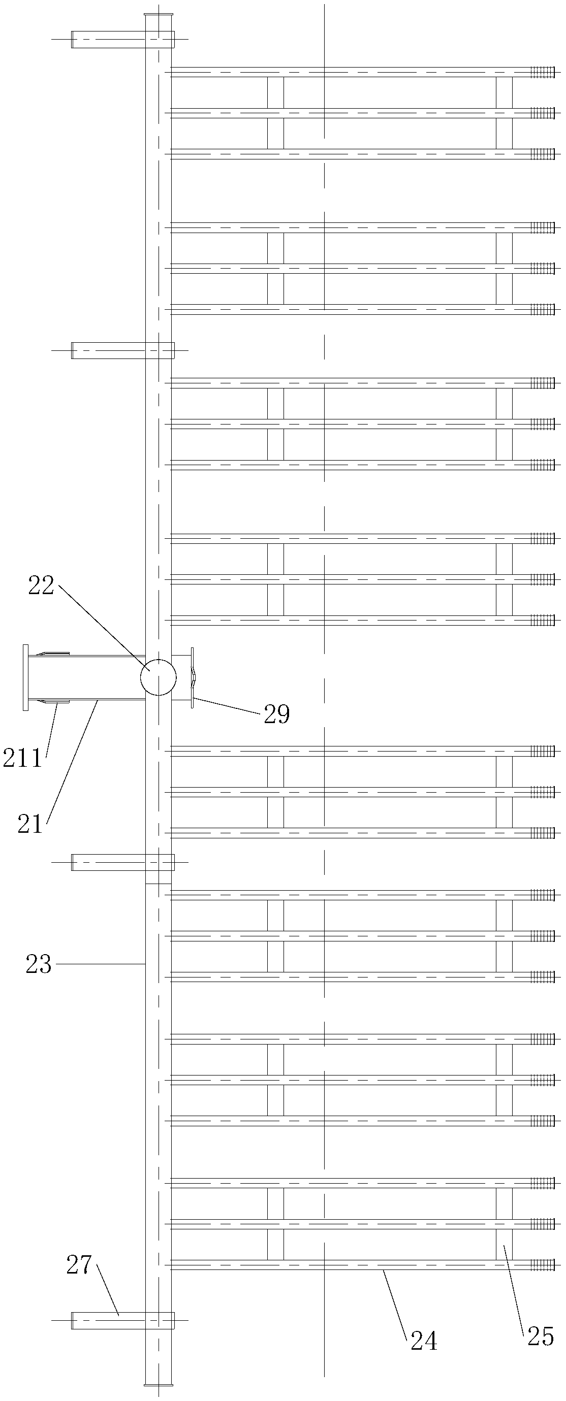 Built-in type deoxygenization machine