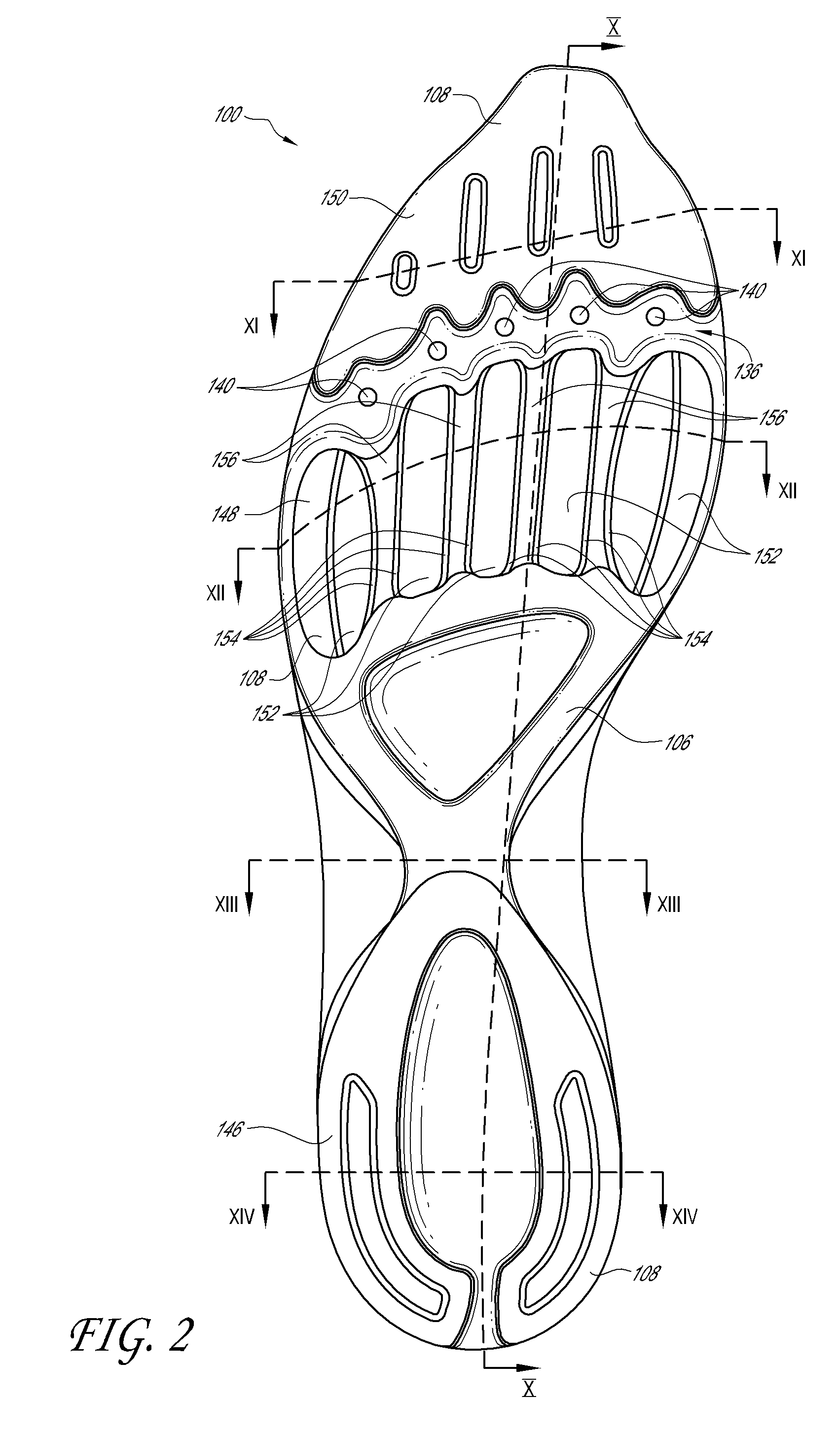 Shoe soles for shock absorption and energy return