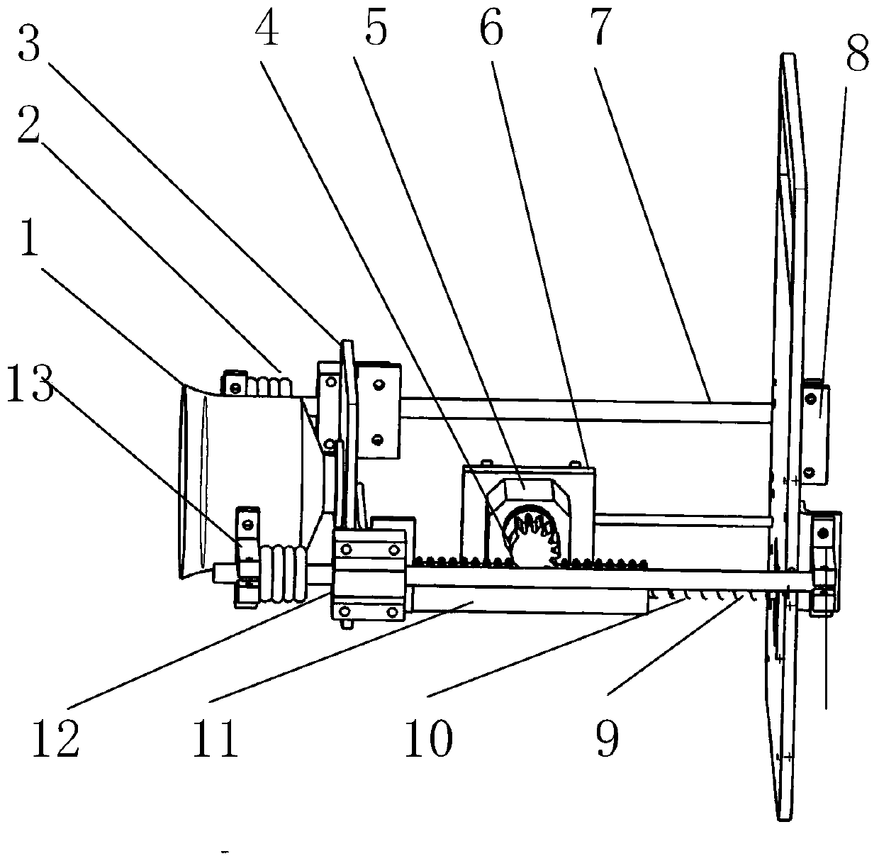 Controllable self-protection small tethered ejection releasing mechanism