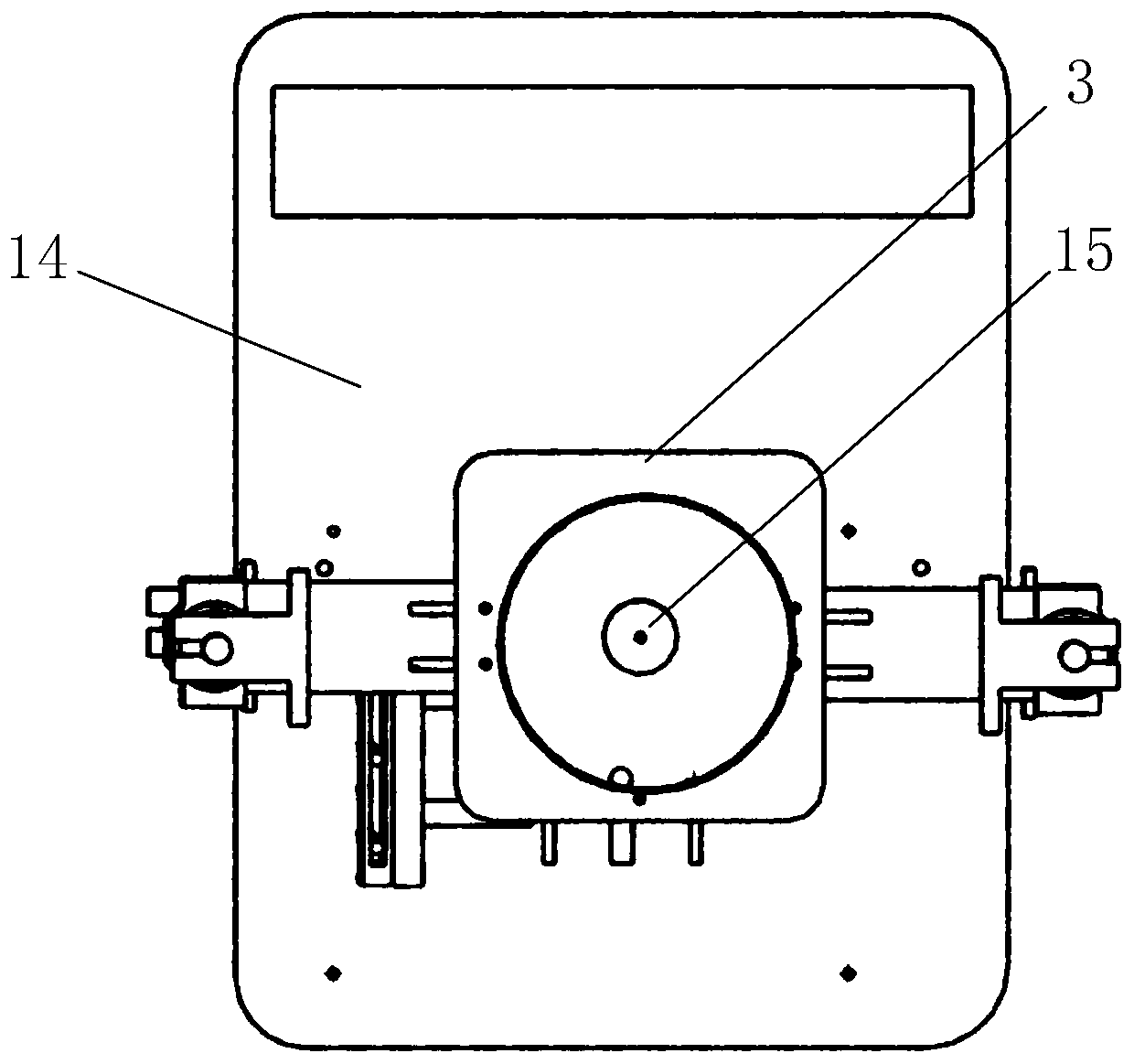 Controllable self-protection small tethered ejection releasing mechanism