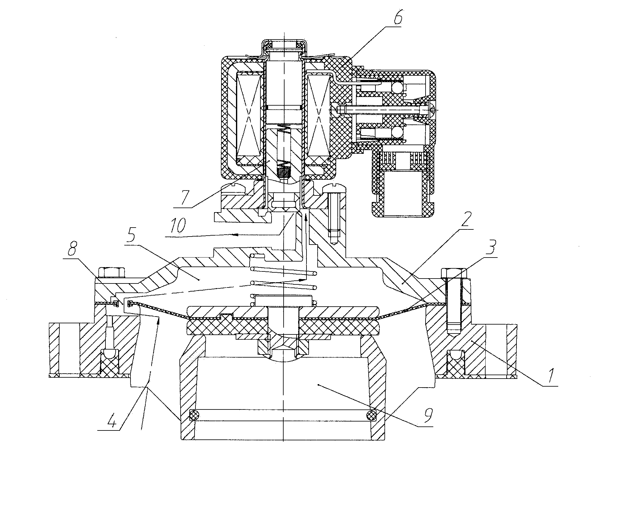 Shared-channel electromagnetic pulse valve