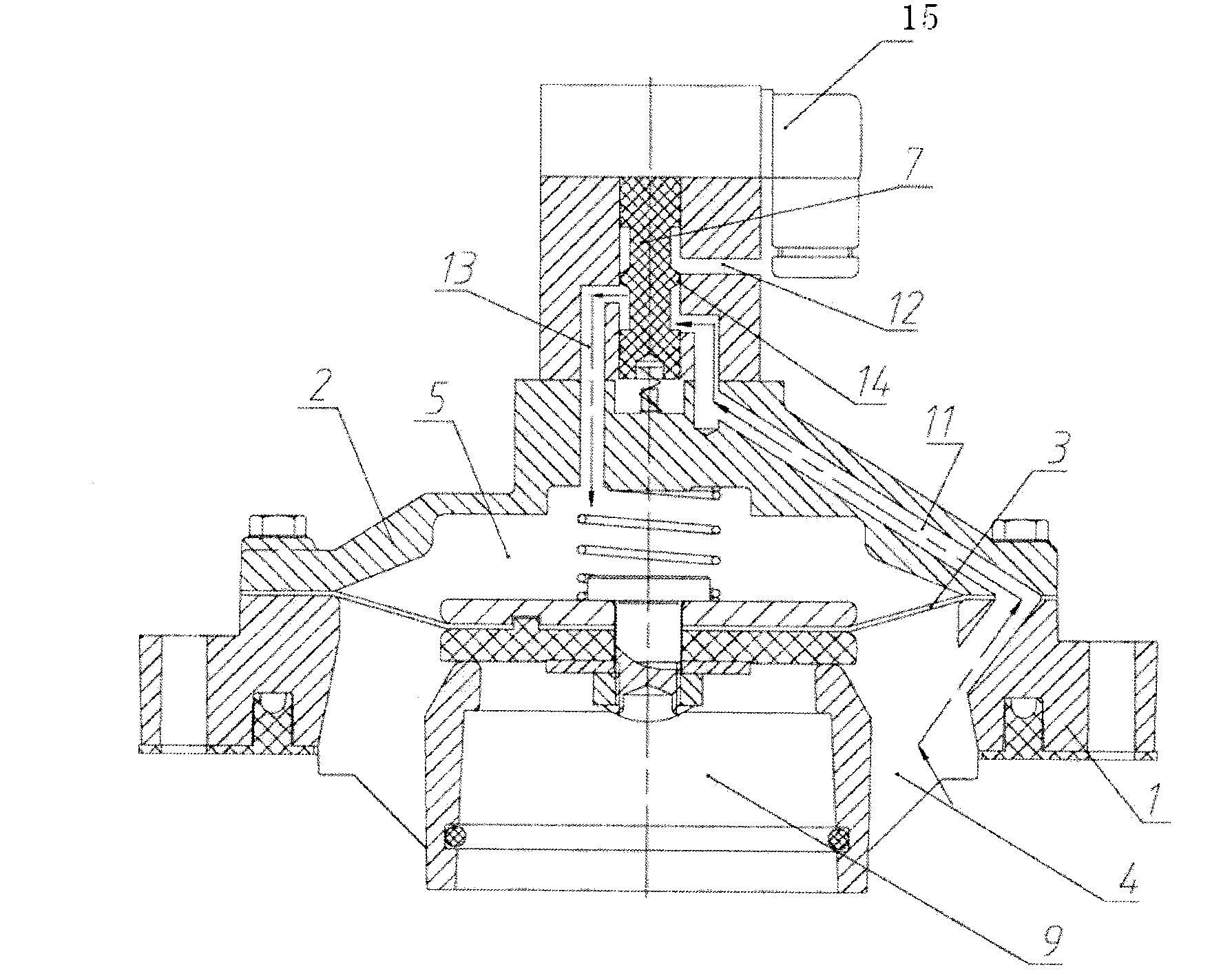 Shared-channel electromagnetic pulse valve