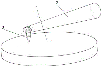 Wafer hot-pressing ultrasonic ball planting device and process