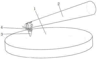 Wafer hot-pressing ultrasonic ball planting device and process