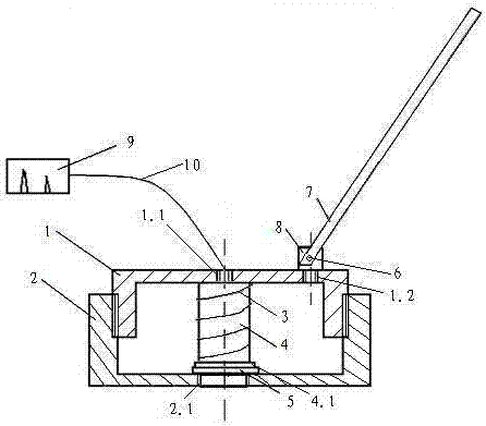 Probe bracket for ultrasonic artificial detection of steel plate