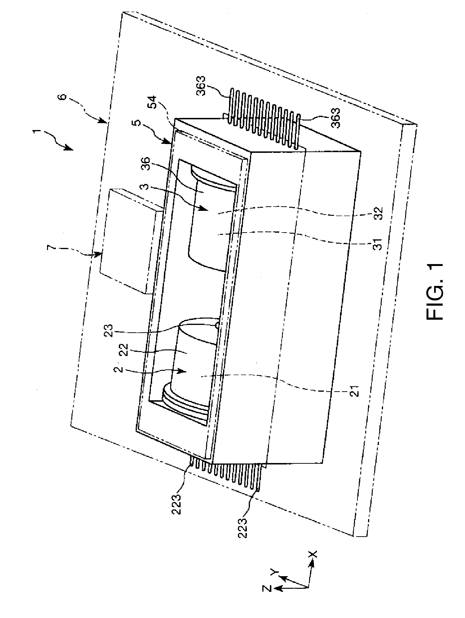 Electronic device, quantum interference device, atomic oscillator, electronic apparatus, and moving object