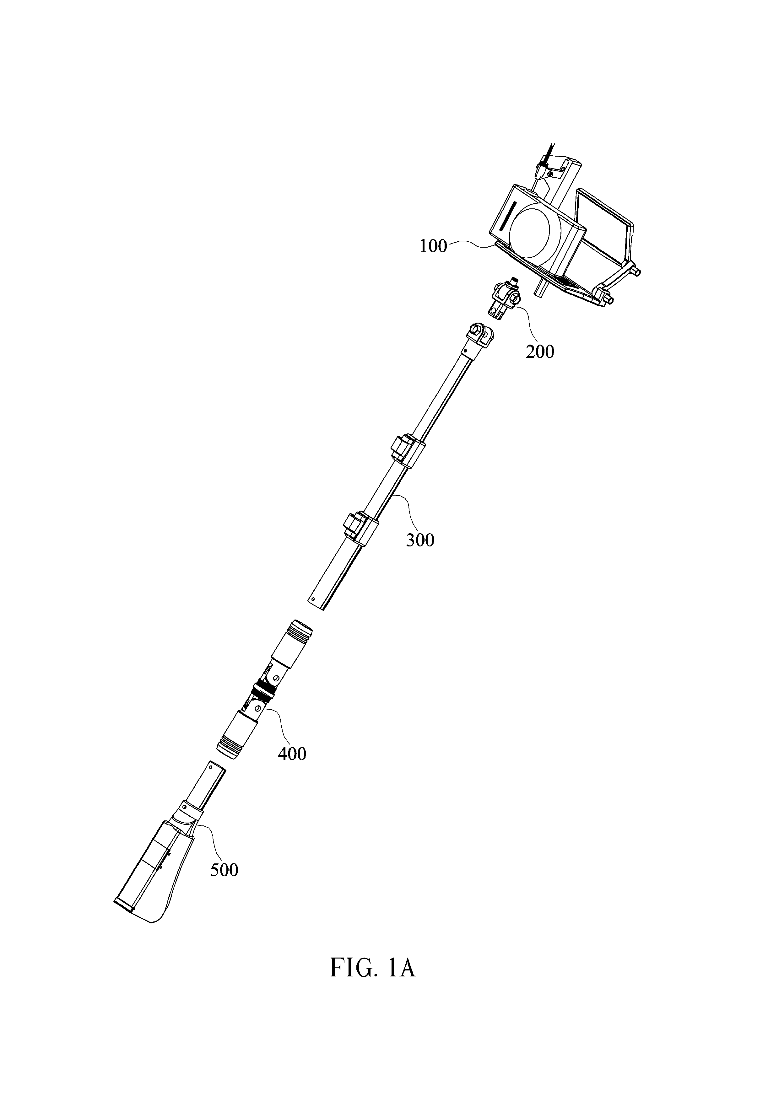 Device and method for single-handedly self-photographing