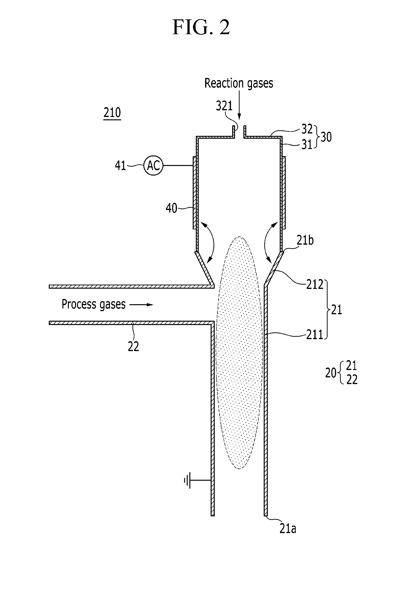 Plasma reactor for abating hazardous material