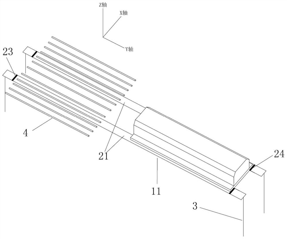 Wire cord fabric detection and calibration device and detection and calibration method