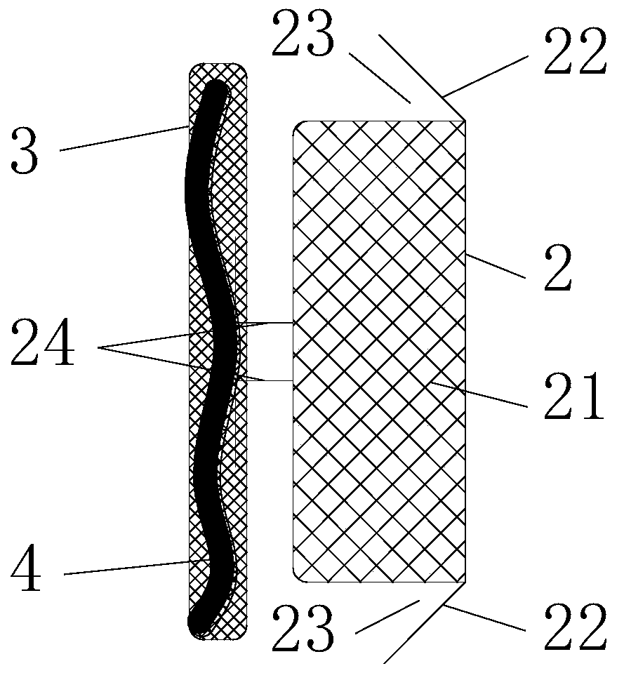 Left auricle occluder with occluding surface made of absorbable material