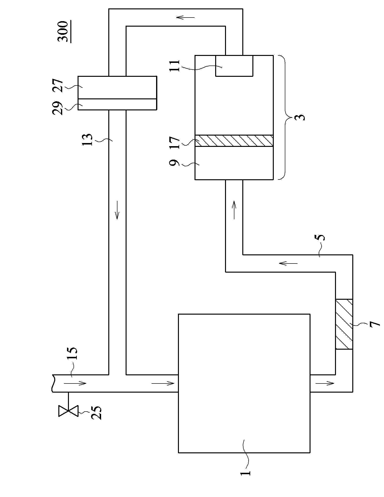 Method for adjusting temperature by increasing gas molecular density