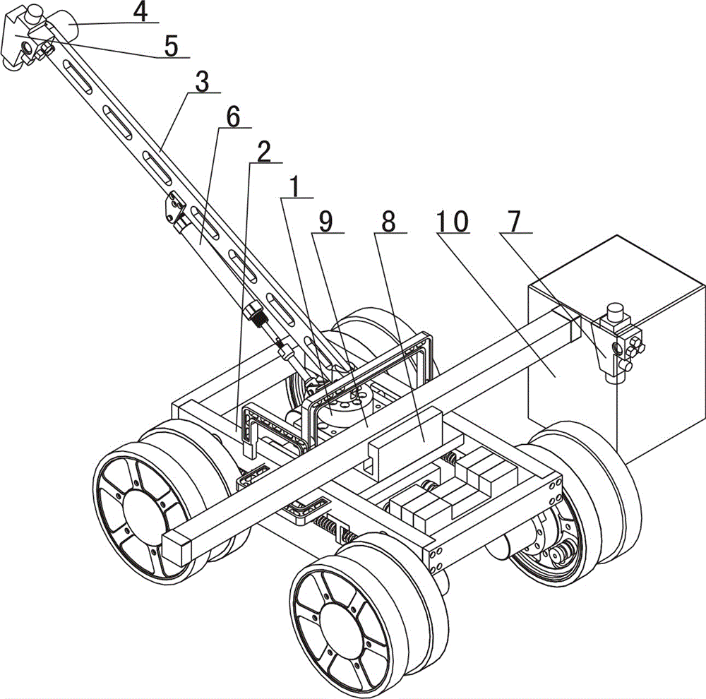 Safe and stable multifunctional wall climbing paint spraying robot