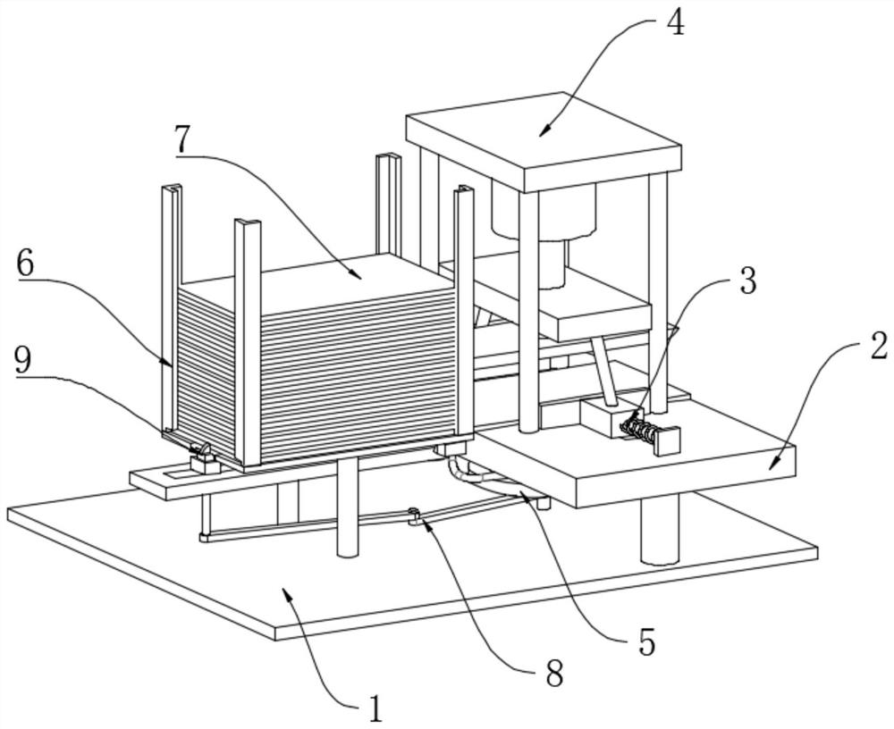 Positioning mounting clamp for metal part machining