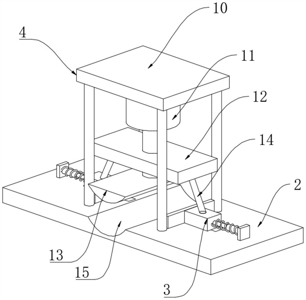 Positioning mounting clamp for metal part machining