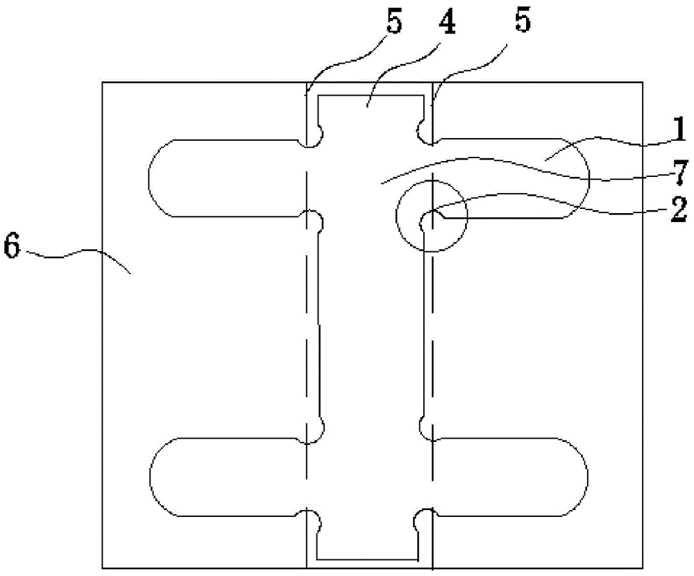 Lead frame pin cutting structure and cutting method thereof