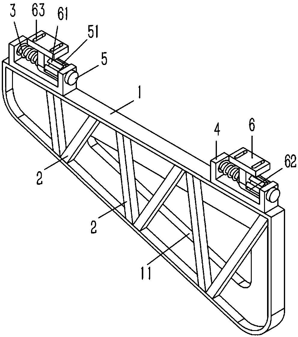 Guardrail with optimized structural on construction machinery