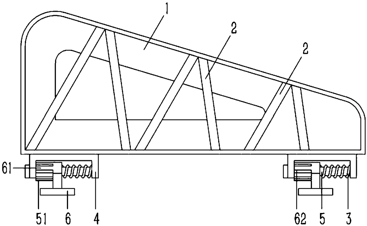 Guardrail with optimized structural on construction machinery