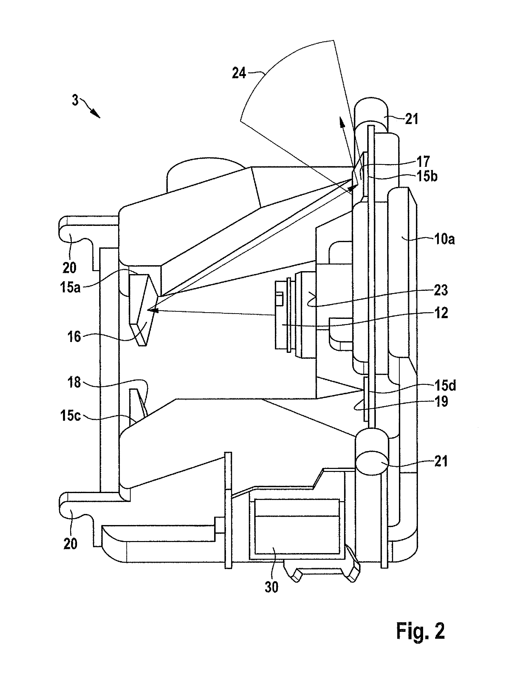 Camera for a vehicle