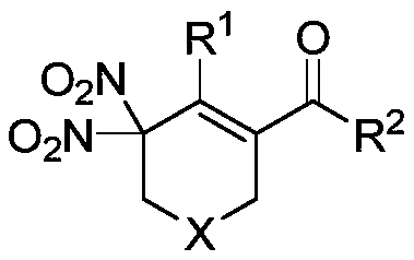 A kind of method of preparing gem-dinitro compound with nitrate hydrate