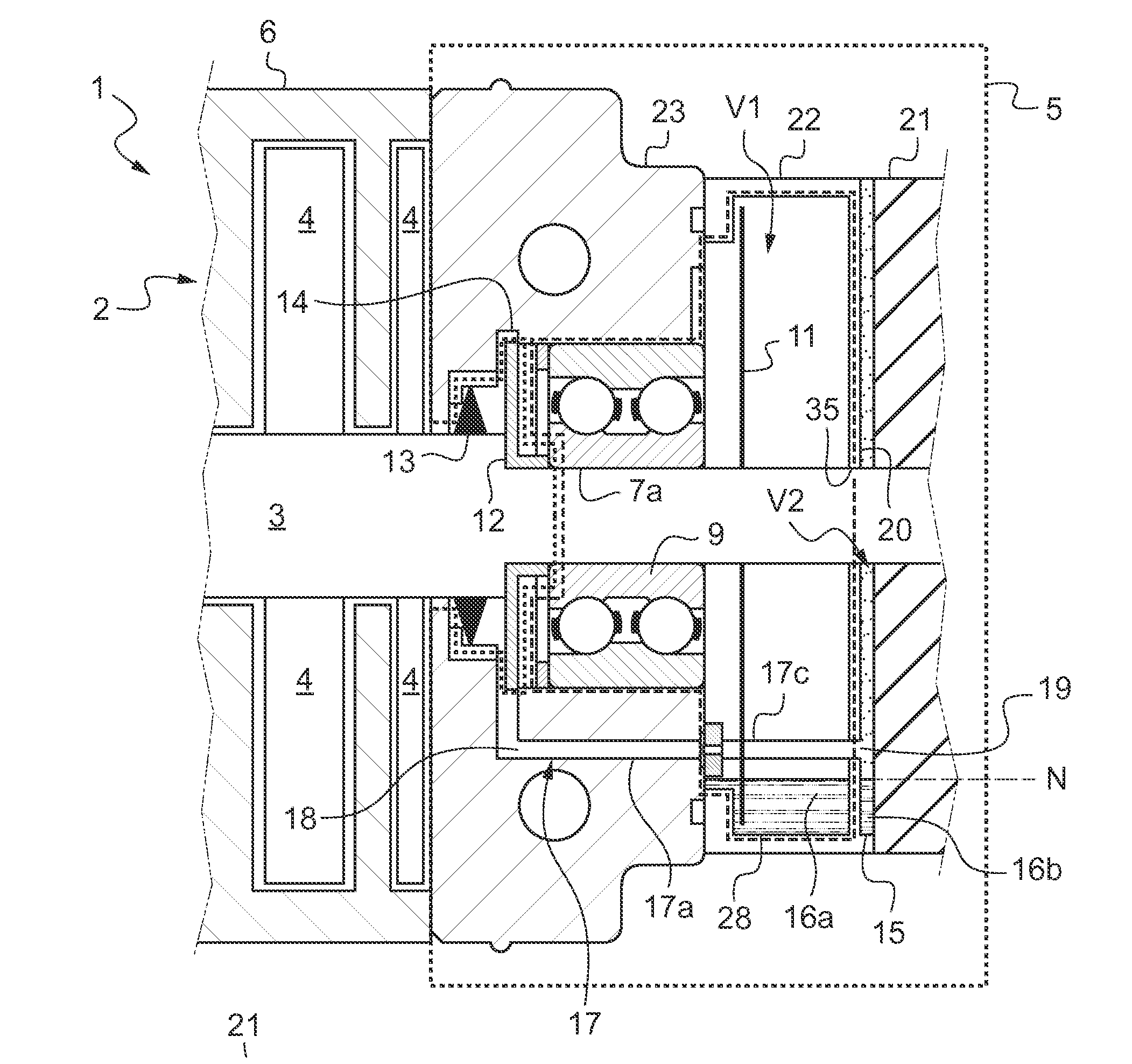 Dry vacuum pump