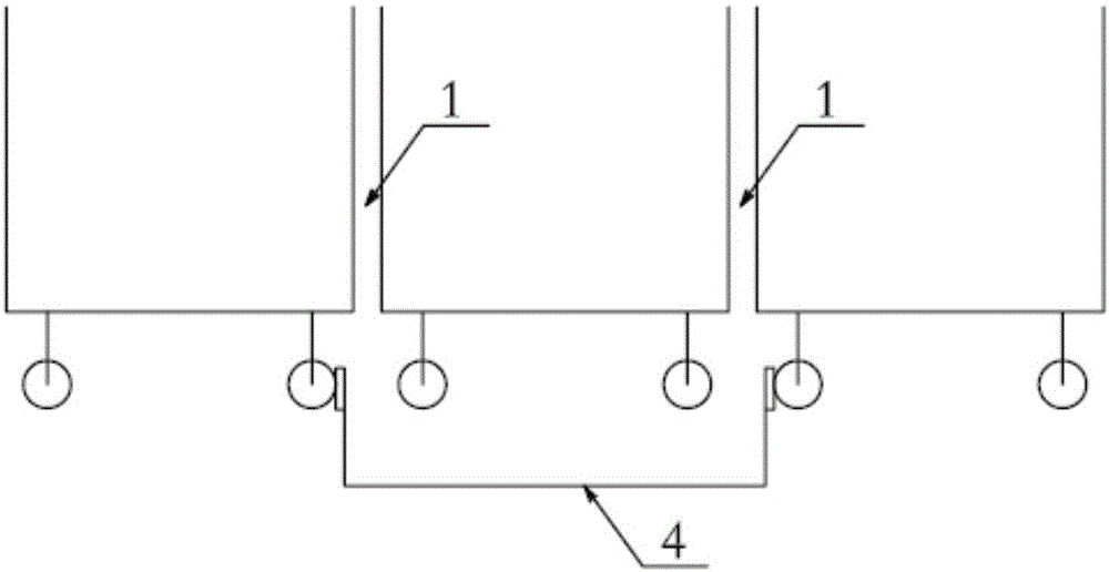 Online quick trolley changing method of sintering machine