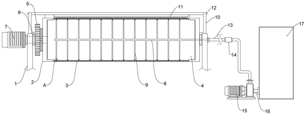 A sizing roller with self-cleaning function and using method thereof