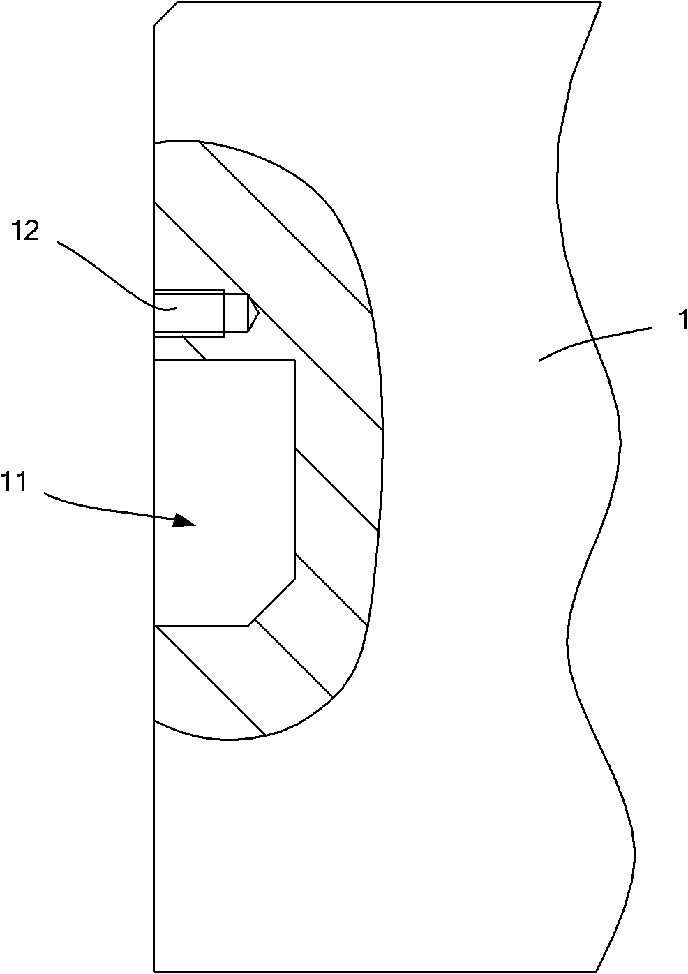 Roll neck sealing device of oil film bearing