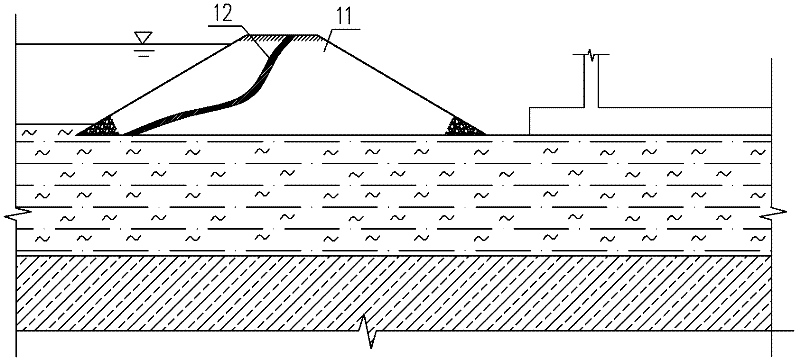 Construction method of underground structures of seacoasts and artificial islands