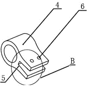 Connecting method for lifting lug and automobile composite material plate spring and connecting element for connecting method