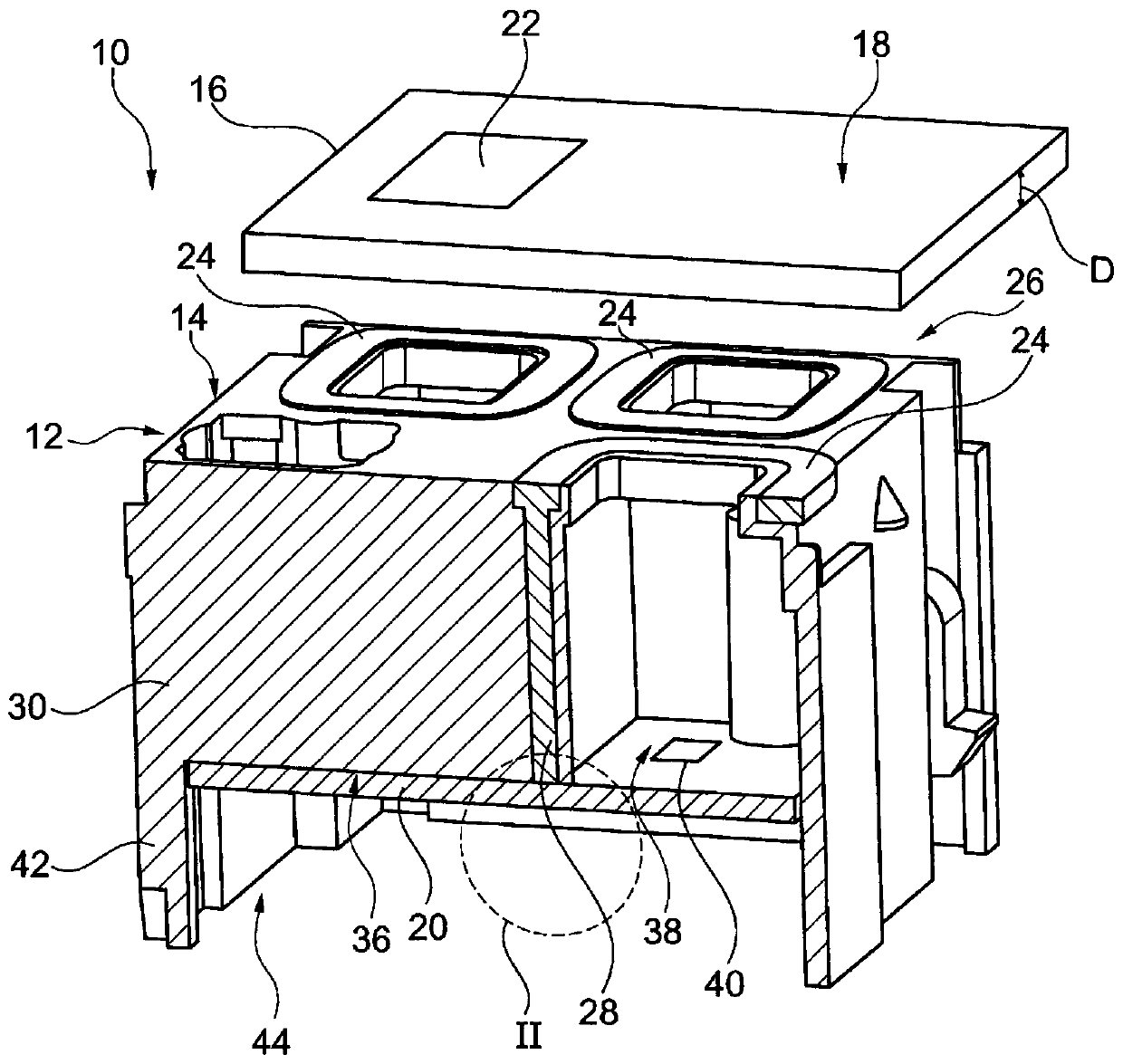 Motor vehicle operating device, and method for producing an at least partly electrically conductive operating unit for a motor vehicle operating device