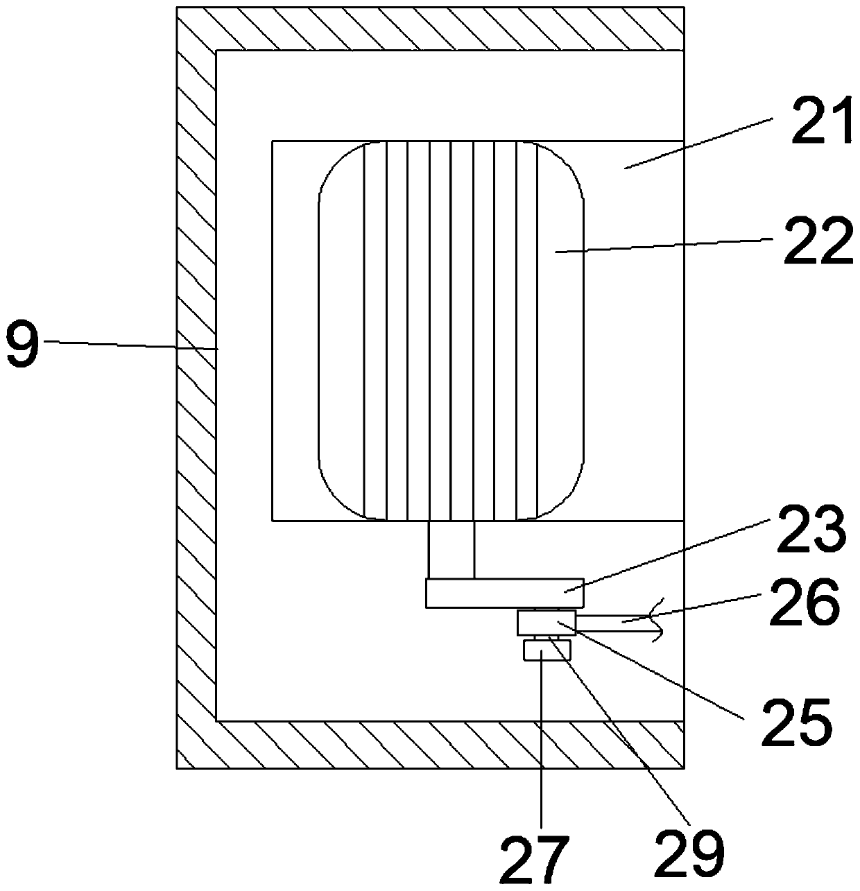 Urban solid waste crushing device