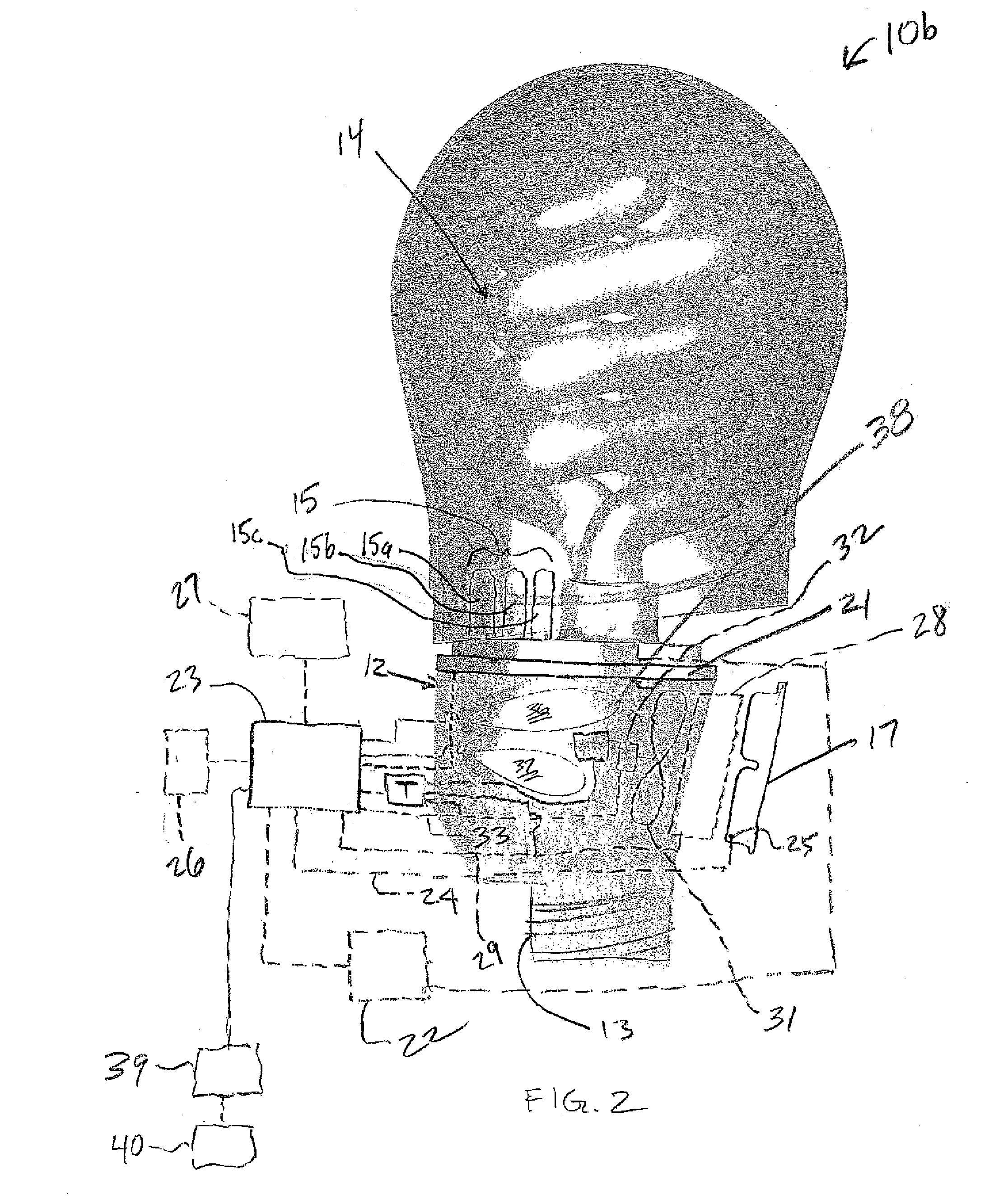 Combination Light Device with Insect Control Ingredient Emission