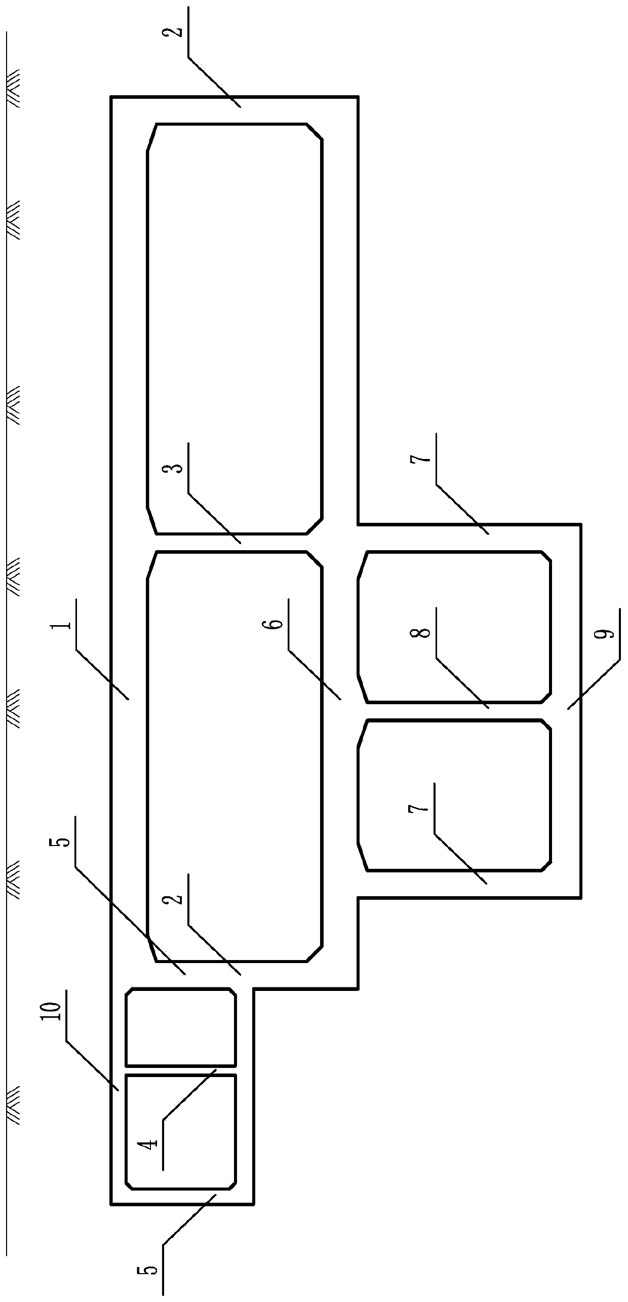 Joint structure of urban tunnel, rail transit section and comprehensive pipe gallery