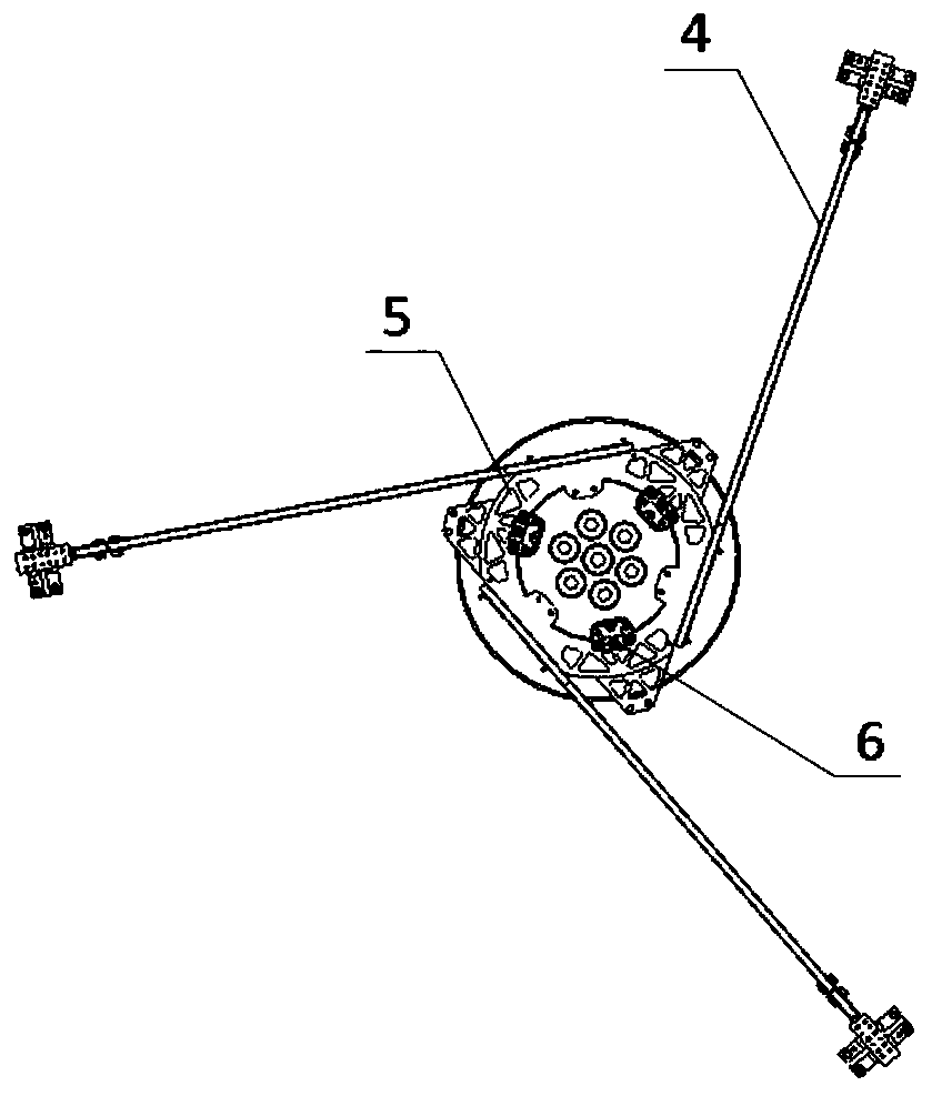 A Segmented Secondary Mirror High Stability Supporting Structure