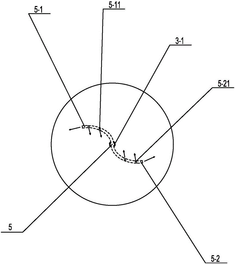 Rotating injection type oil mixing device