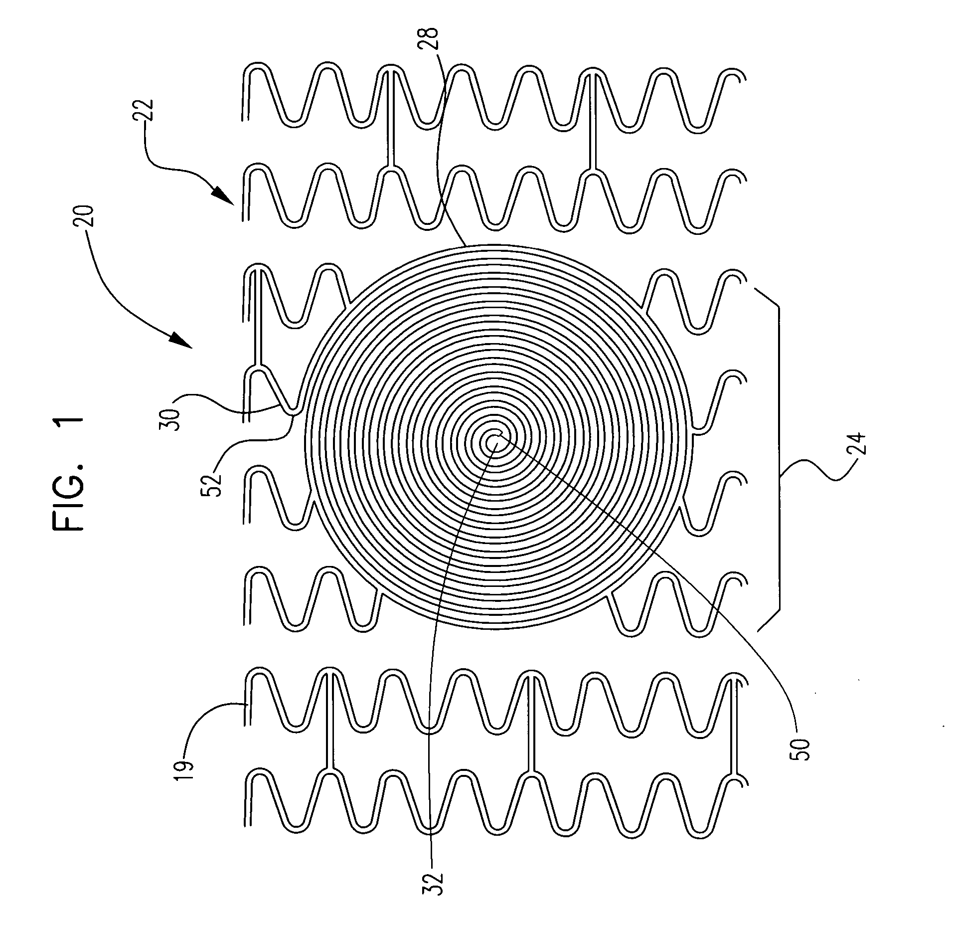 Stent with spiral side-branch support designs