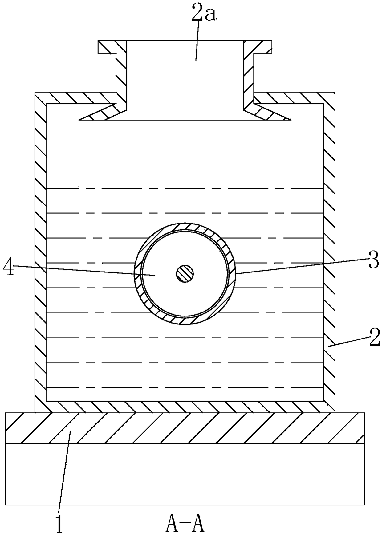 Heat absorption reutilization device for down processing and cooling