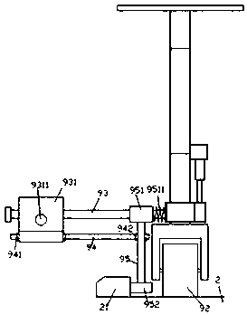 Garden road edge trimming device with air pressure adjustment and using method thereof