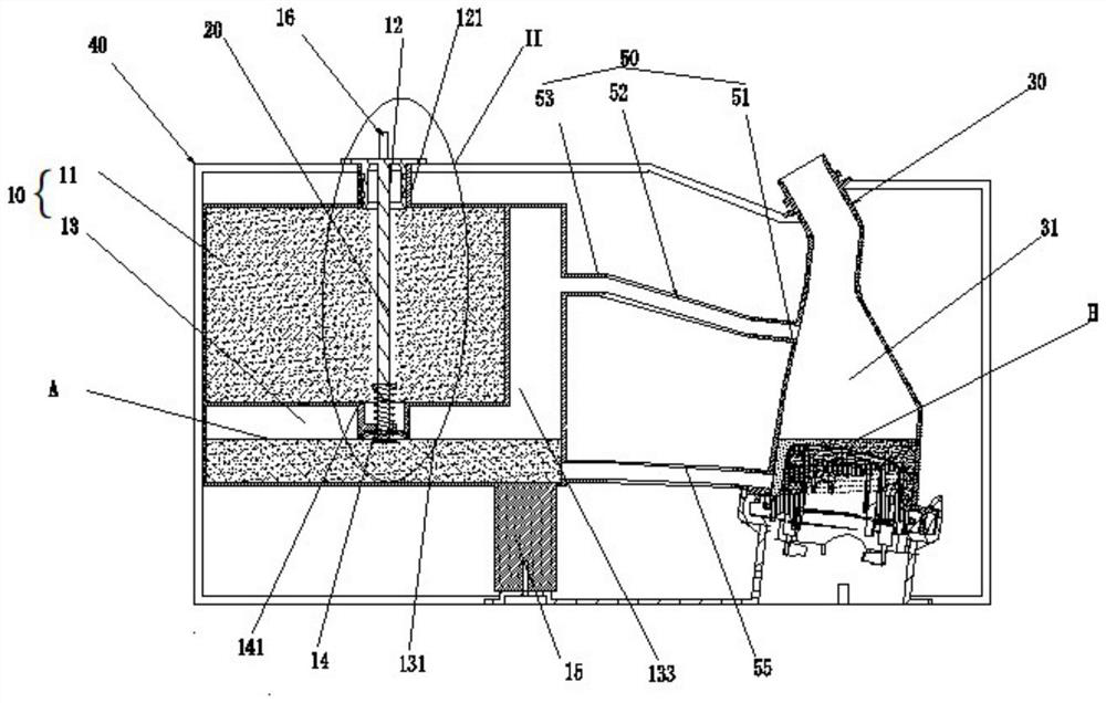 Water level adjustment device and garment steamer