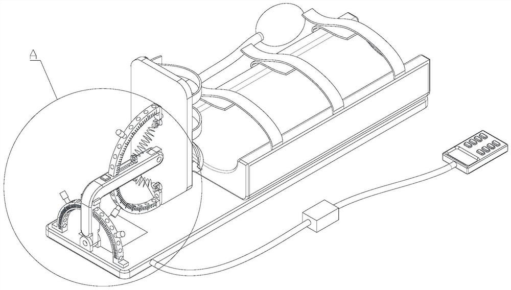 Medical ankle pump rotating exercise device