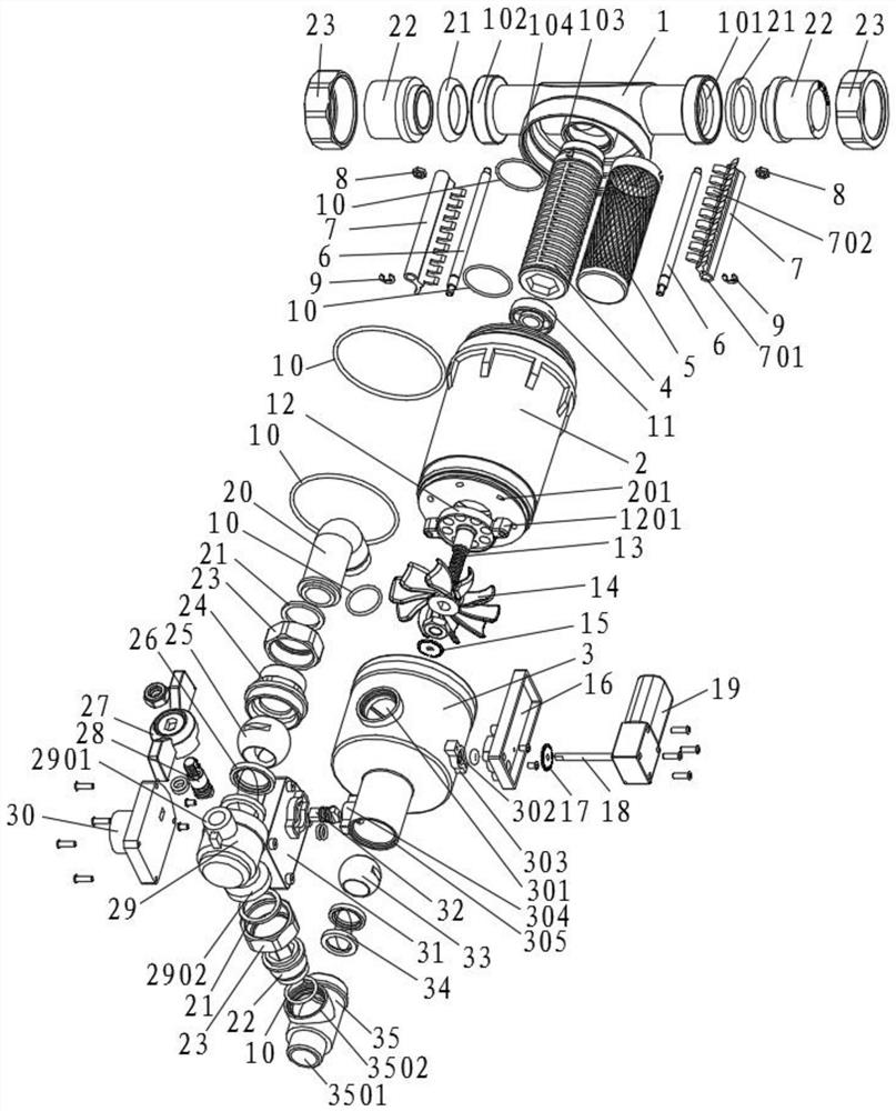 Dual-mode double-sided automatic scraping and washing pre-filter and washing method thereof