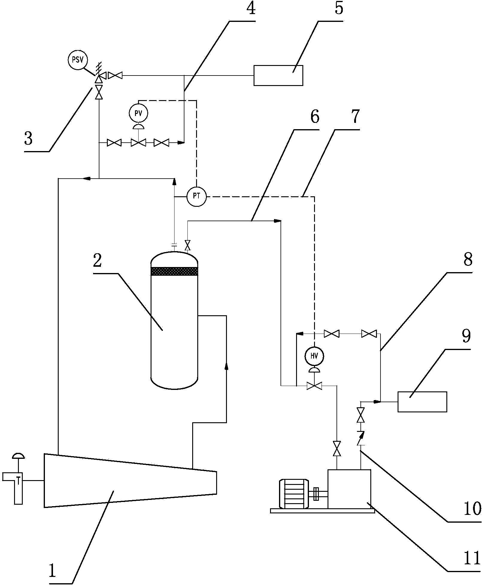 Refrigerant recovery process and system of refrigerating system