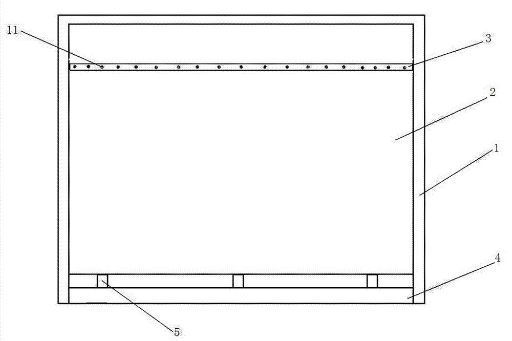 Environmental-friendly water spraying device applied to large equipment painting workshop