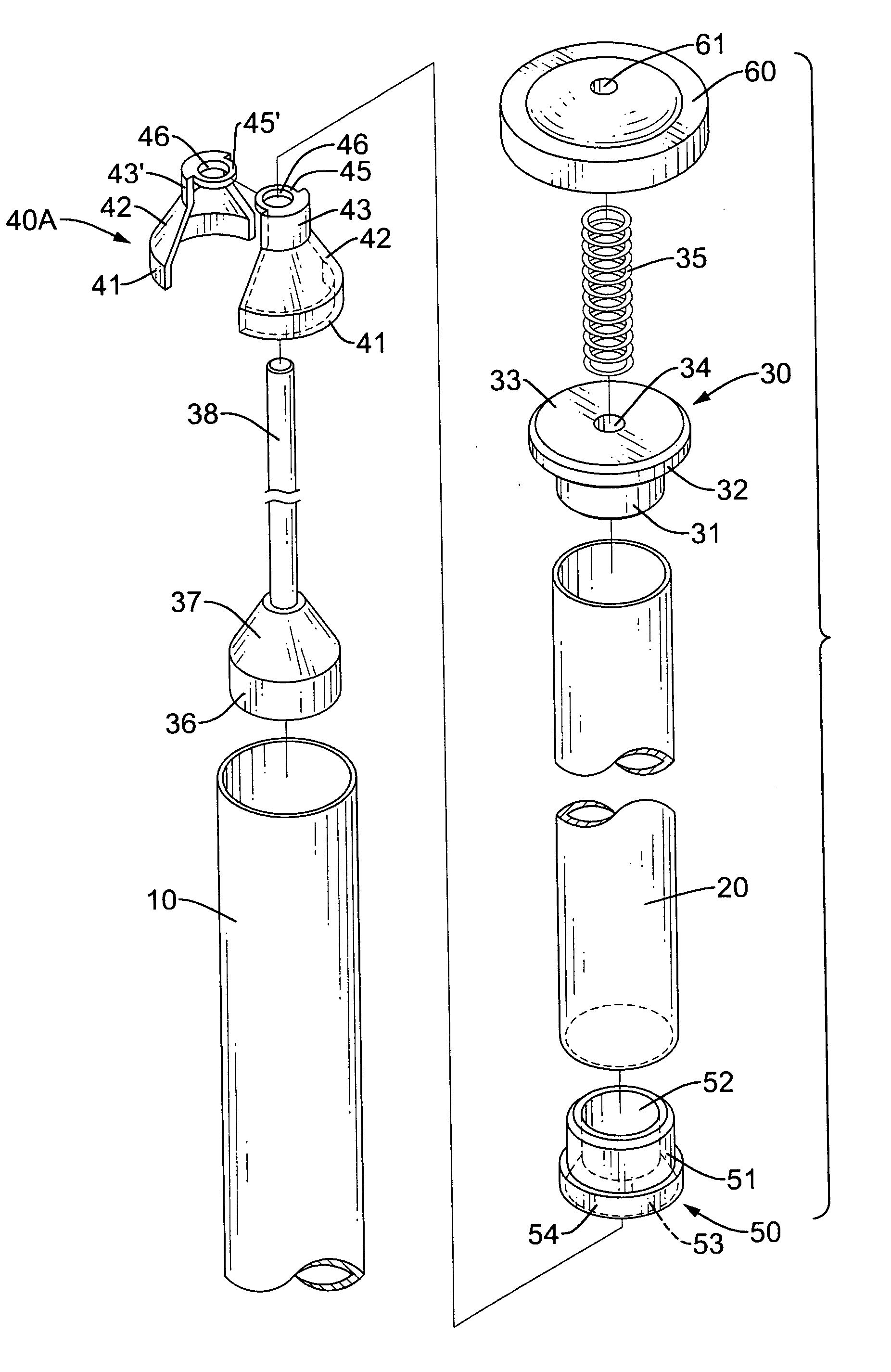 Telescopic tube assembly for a clothes rack