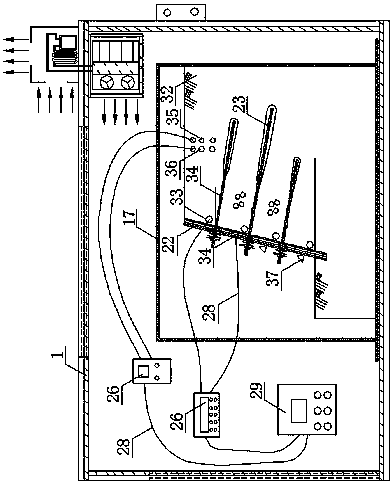 Static and dynamic test device for anchorage structure of slope in cold area, as well as assembly and test method of static and dynamic test device